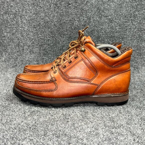 Rockport XCS Boots Men's Size 10 Light Brown Leather Waterproof Gore-Tex Hiking - Picture 4 of 14